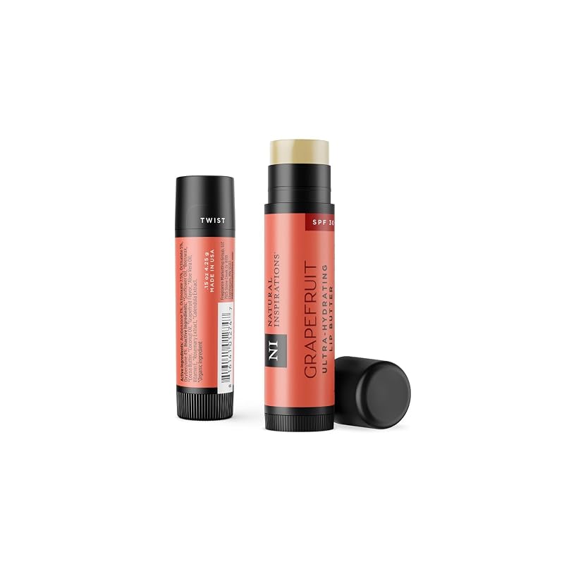 Manteiga labial Natural Inspirations Grapefruit FPS 30, 4,5 mL