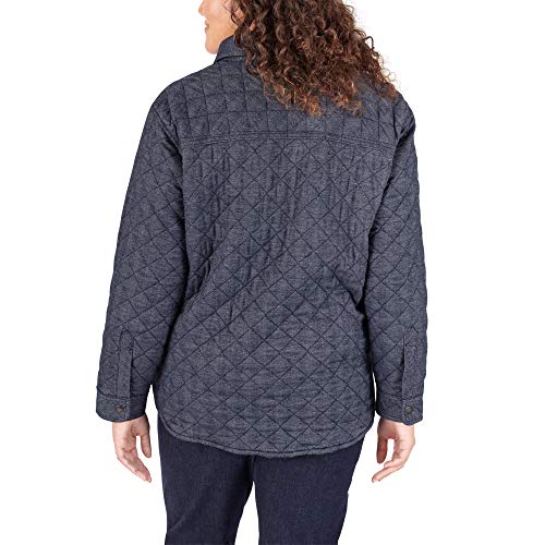 Dickies Women's Plus Size Quilted Flannel Shirt Jacket2