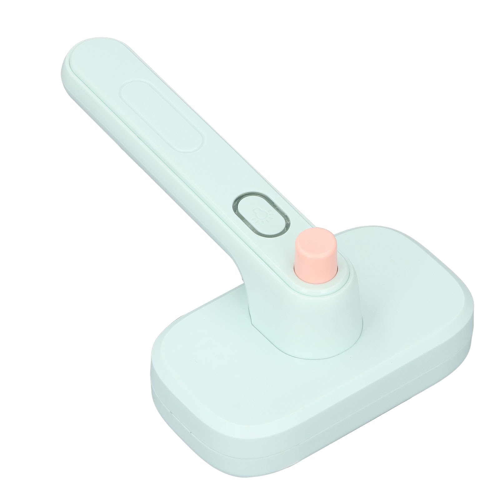 Cepillo para quitar pelo de mascotas con función de autolimpieza y dientes de peine con pasador de iones negativos para depilación con efecto de masaje para gatos y perros (Verde)