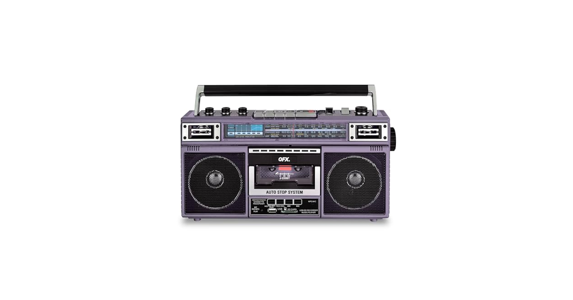 Amazon.com: QFX J-220BT Purple Boombox MP3 Conversion from