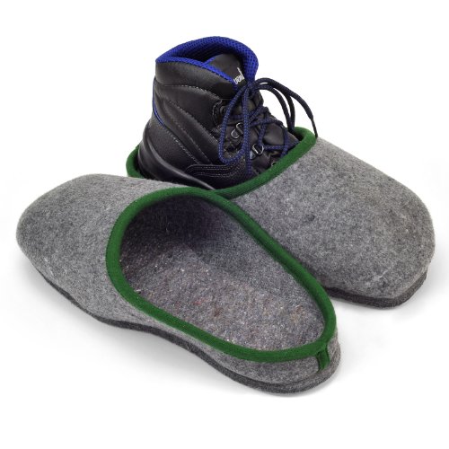 Pantoffelmann Walk Vilten pantoffels met vilten zool, gezellige vilten pantoffels in verschillende kleuren en maten, warme ademende vilten pantoffels, pantoffels voor heren en dames met dikke vilten
