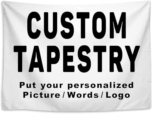 KafePross Tapiz personalizado para colgar en la pared, 30 x 40 pulgadas, personaliza tu imagen favorita, texto, dormitorio, pancarta para dormitorio