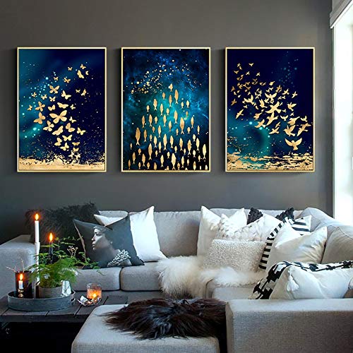 Art Mur Toile Peinture Abstraite de Haute Précision Impression Jet d'Encre Format 60x90cm