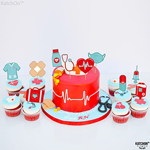 Katchon, Nurse Cupcake Toppers 2023 - Pack Of 30 | Nursing Cupcake Toppers | Graduation Cupcake Toppers 2023 For Nurse Graduation Decorations Class Of 2023 | Nurse Cake Topper, Nurse Cake Decorations #TOP2