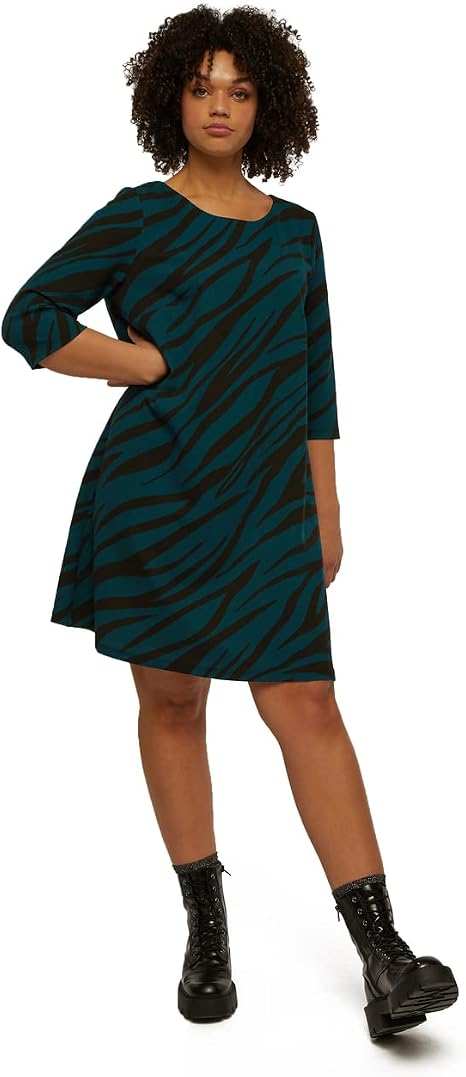 FIORELLA RUBINO: Vestito Stampa Zebra Verde. S Stagione Autunno Inverno  2021. : Amazon.it: Abbigliamento
