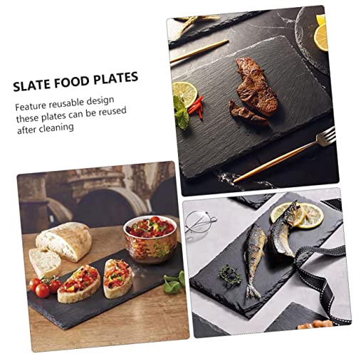 Platos aislados para sushi Veemoon 2 pcs negro miniatura 6