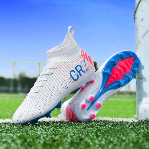 Image of Soccer Cleats for Mens Womens Indoor Turf Soccer Shoes Youth AG TF Training Football Boots Unisex