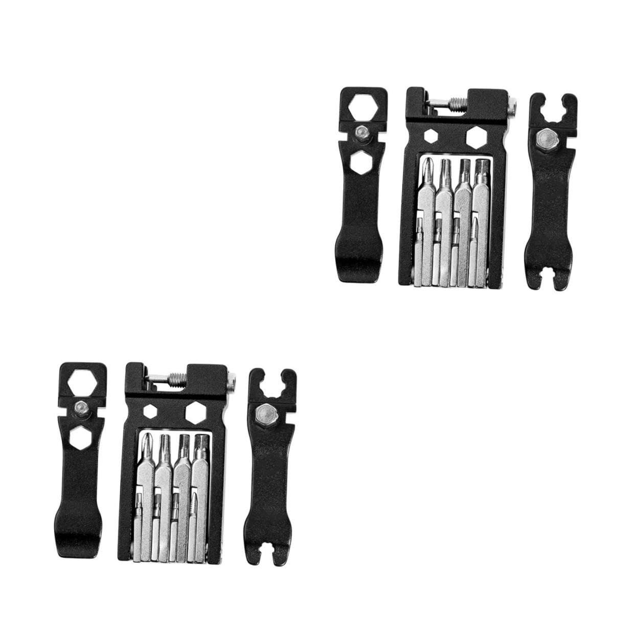 POPETPOP 2pezzi Multi-function Bike Repair Tool Attrezzo Meccanico Portatile Per Bici Strumento Per Riparazioni e Manutenzione Design Compatto Carbonio Per Bici Computer e Elettrodomestici