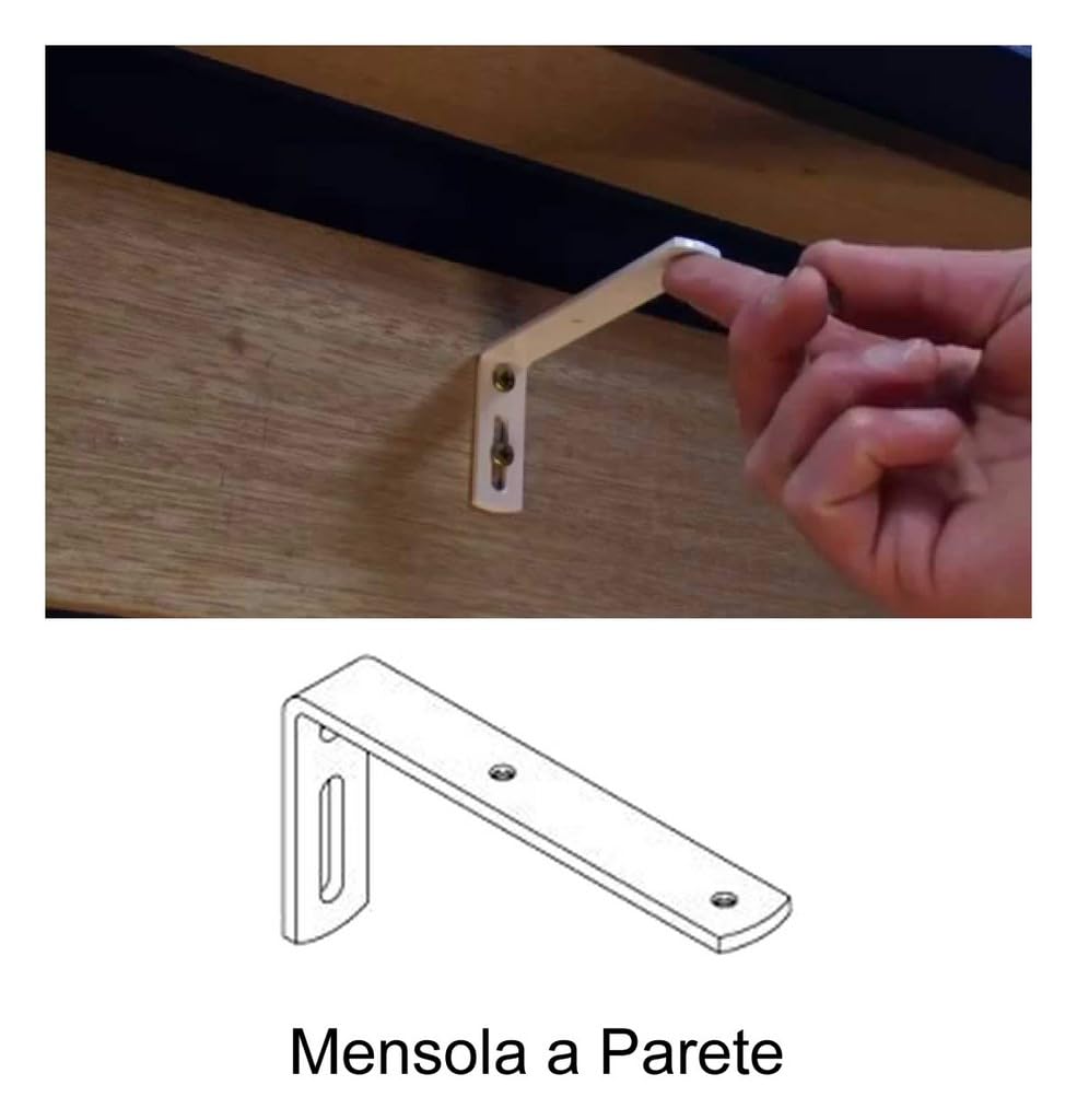 Bastone Tenda a Pacchetto per Interni in Alluminio con Calate e Sgancio Rapido per Soffitto o Parete