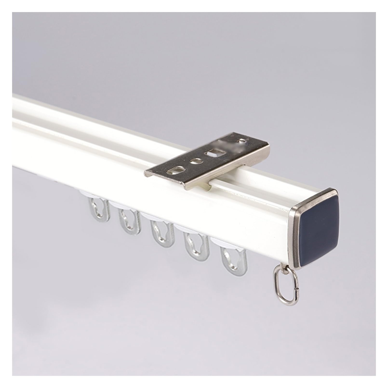 1-6m Rail De Plafond, Montage Au Plafond Ou Au Mur, Rails De Rideaux Robustes,Tringles À Rideaux En Aluminium, Pour Diviseur De Pièce(White-B,4.2m(3 * 1.4m))