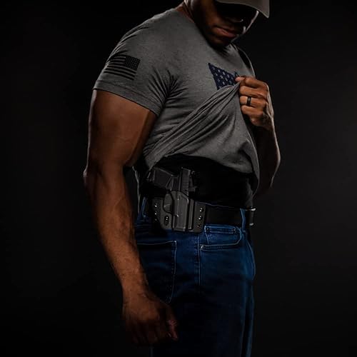 Miniatura 6 de Tulster Funda de contorno OWB en mano derecha se adapta a Sig Sauer P320 CompactCarryX-Series 940  Compatible con óptica fuera de la cintura Funda