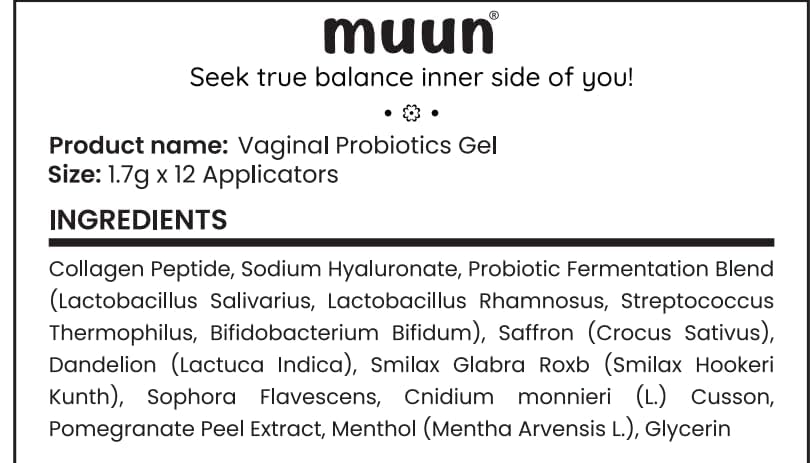 Miniatura 8 de Muun Probióticos vaginales para mujer I Infección por levaduras y tratamiento BV Pack 12 I Hidratante vaginal para sequedad y promueve el equilibrio