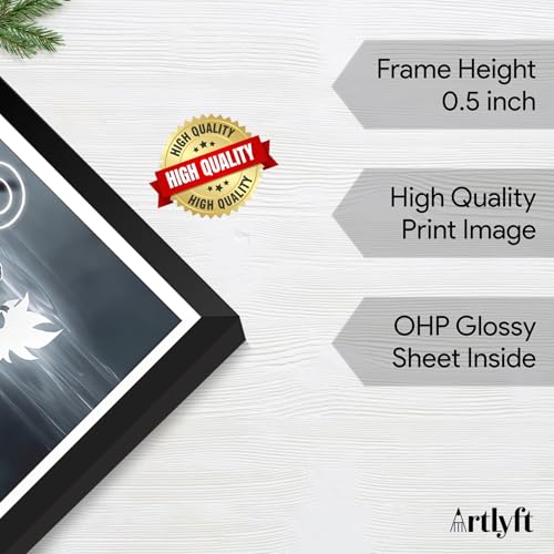 Image of ArtLyft Demon Slayer Anime Wall Frame A4 | Rengoku Quote Poster Frame | Motivational tanjiro - renguko Wall Art | Otaku Room Decor | Anim Lover Gift (Goku)