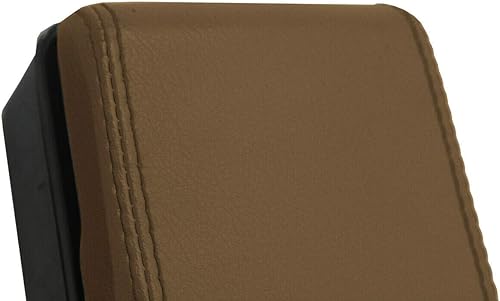 Miniatura 3 de Funda para reposabrazos de consola de Nissan D22 Frontier 99-04, piel sintética, color beige oscuro