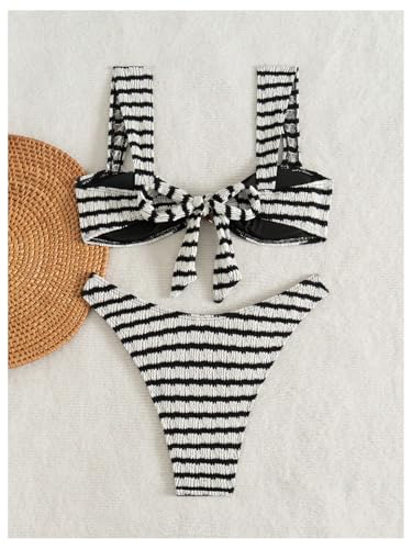 WDIRARA Women's 2 Piece Metal Starfish Brazilian Thong Bathing Suit Cheeky Bikini Set Swimsuit2