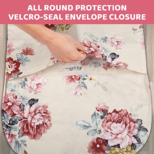 Image of Waterproof Baby Lounger Cover | Mexxi 100% Hypoallergenic Cotton Baby Nest Cover for Newborn (Cover Only)（Waterproof Roses）