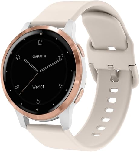 Miniatura 2 de ViCRiOR Bandas compatibles con Garmin Vivoactive 4SVenu 2SVenu 3S Vivomove 3S Smart Watch, 0.71 pulgadas de liberación rápida de silicona suave