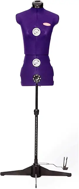 Mannequin de Couture Réglable Prymadonna XS Bleu - 8 Pièces, Taille 32-34-36