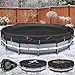 QH.HOME 12ft Round Pool Cover with Patented Quick-Release Ratchet, Solar Cover for Above Ground Pools [Durable, Tear Resistant] with Load Rings