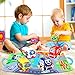 Baby Toys 6 to 12 Months - Soft Car Toys for 1 Year Old Boy Girl with Playmat Storage Bag - Infant Baby Toys 12-18 Months Toddler Toys Age 1-2 - 1st Birthday Gifts 1 2 3 Years Old Baby
