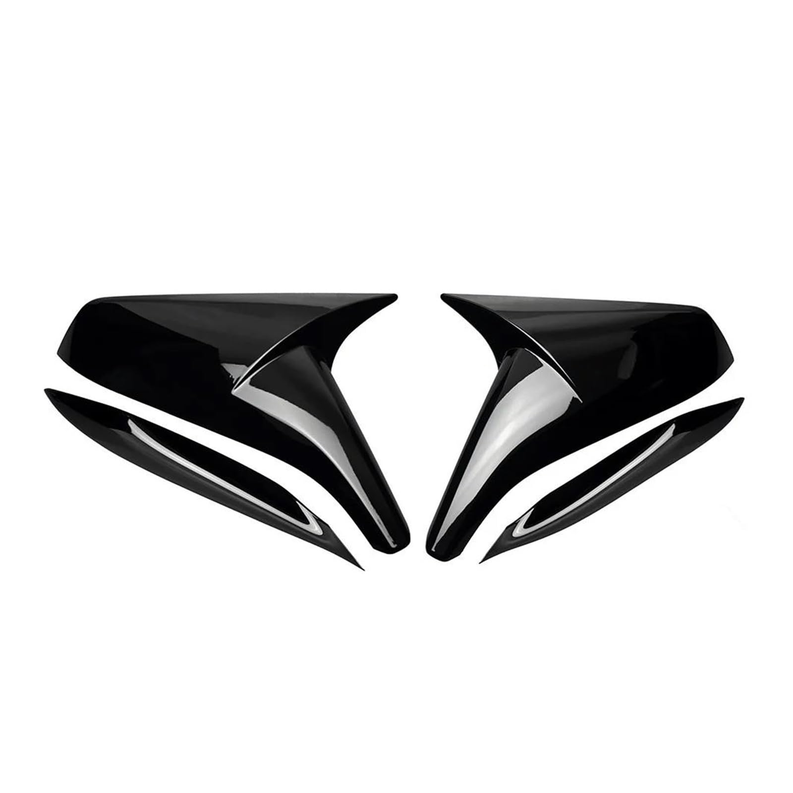 for Chevrolet for Camaro 2010-2015 ABS Car Rearview Side Mirror Cover Wing Cap Exterior Door Housing Trim Adhesive Sticker(Gloss Black)