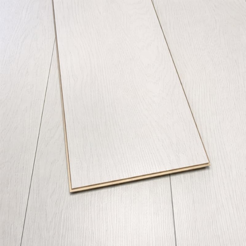 8mm Laminate Wood Flooring - Modern Colours - V Groove - AC4 Rating - Luxury Quality - Sold Per 1.2m2 (Modern White)