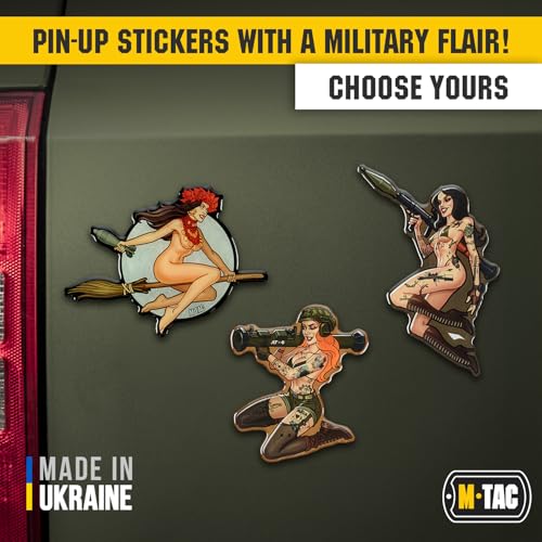 Image of M-Tac Morale Sticker Tactical Girl - 3D Tactical Military Sticker for Laptop, Tablet, Phone, Notebook, Car Bumper, Hard Hat (№9 RPG Hooligan)