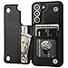 Onetop Compatible with Samsung Galaxy S22 Wallet Case with Card Holder, PU Leather Kickstand Card Slots Case, Double Magnetic Clasp and Durable Shockproof Cover 5G 6.1 Inch(Black)