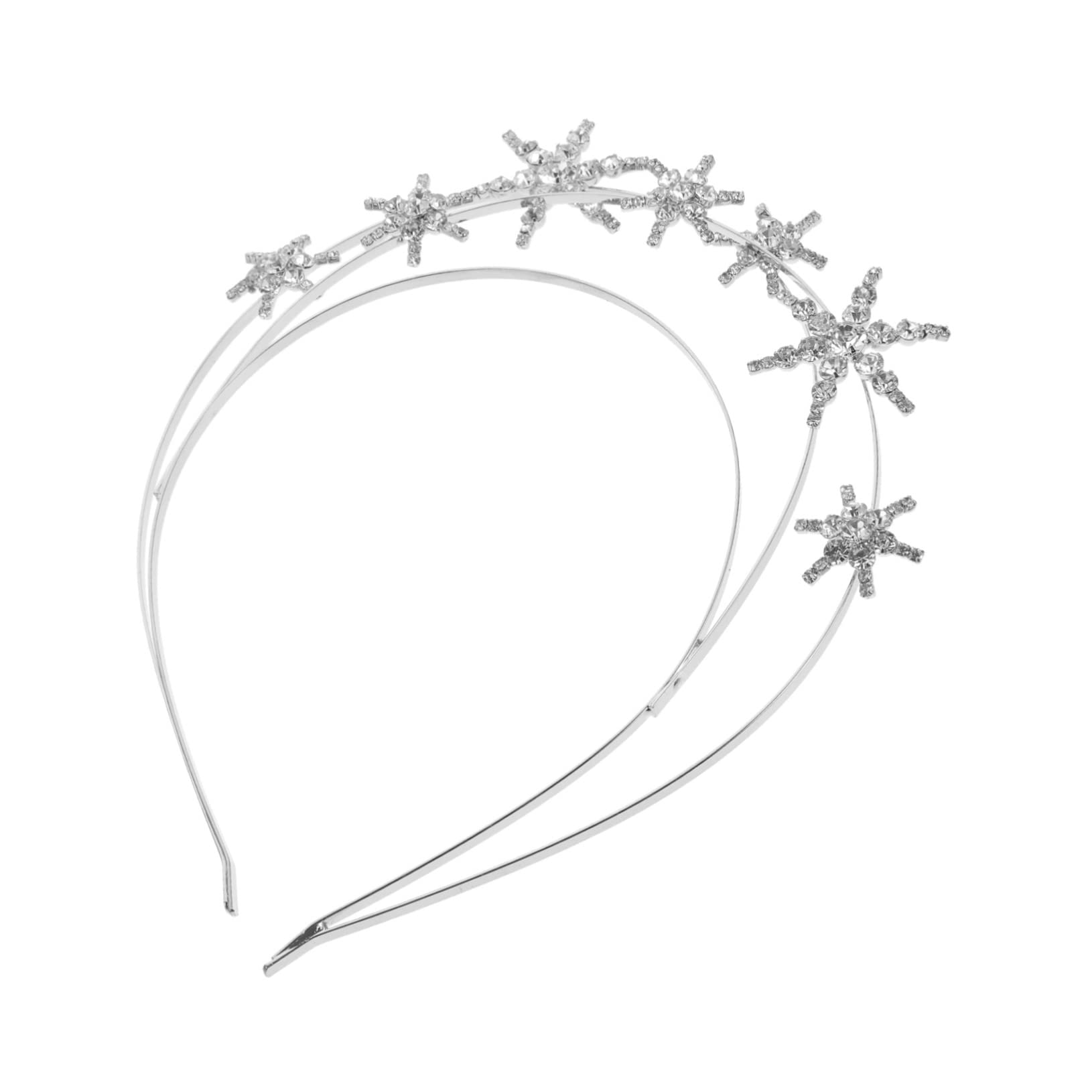 FRCOLOR 3stücke Sternen-haarband Mit Glitzer Und Strass Eleganter Haarschmuck Für Damen Und Mädchen Perfektes Accessoire Für Partys Und Fotoshootings Einzigartiges Design Für Einen
