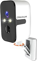 ORAIXUM Wireless Outdoor Security Camera: 2.4/5G Dual-Band WiFi, 180° Pan, AI Motion Detection, IP65 Waterproof, 2-Way Audio