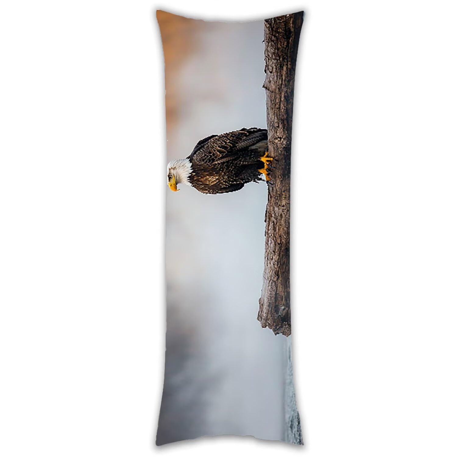 Poduszka na całe ciało 60 x 180 cm, długa poduszka orła poduszka do spania na boku, mocne podparcie pleców i bioder, oddychająca poszewka, zdejmowany aksamitny pokrowiec, prezent dla mamy F-553