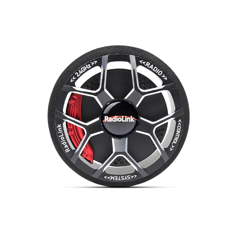 Radiolink RC Transmitter Metal Steering Wheel Replacement Accessory for Radiolink Transmitter RC4GS/RC4GS V2/RC4GS V3/RC6GS/RC6GS V2/RC6GS V3 /RC8X, Black