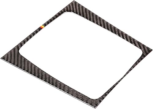 Miniatura 2 de YIWANG Adhesivo de marco de decoración de palanca de cambios de consola central de fibra de carbono suave para Mercedes Benz Clase C W204 2007-2013