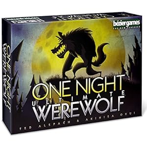 Bezier Games One Night Ultimate Werewolf Board Game, Black (BEZONUW)