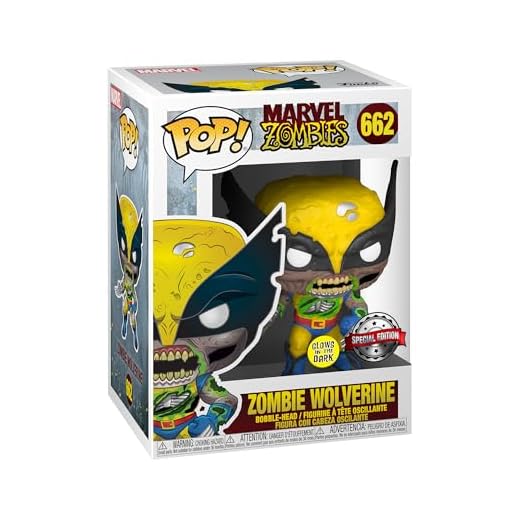 Funko Pop! Marvel: Marvel Zombies - Wolverine - Brilla en la Oscuridad - Figura de Vinilo Coleccionable - Idea de Regalo - Mercancia Oficial - Juguetes para Niños y Adultos - Movies Fans