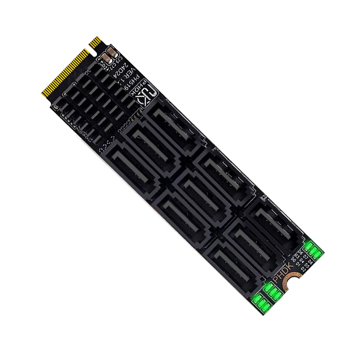 Amazon.com: NGFF NVME M-Key PCI Express M.2 NGFF to 9 Ports SATA