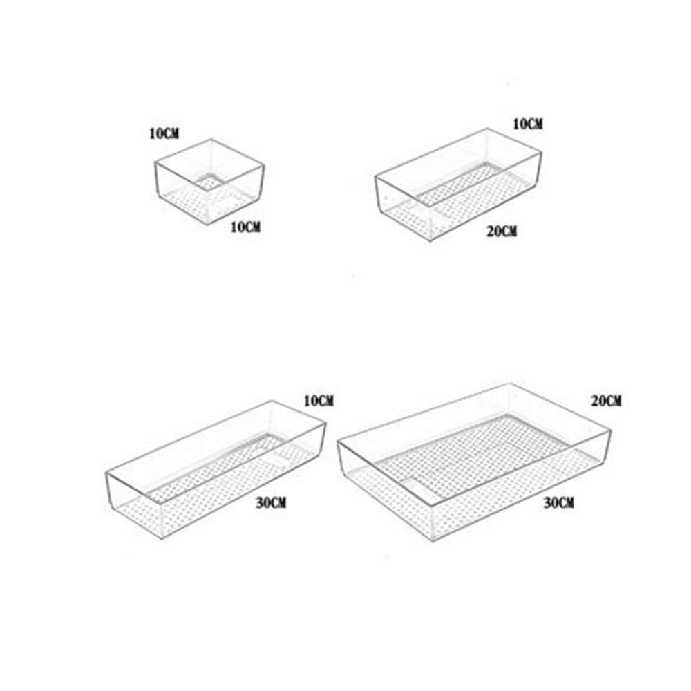 Este Juego de 4 bandejas para Cubiertos, separadores de cajones para Cubiertos y Utensilios de Cocina, está Hecho de plástico Libre de BPA.