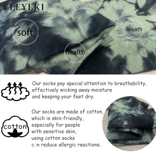ELEYEKI Unisex Casual Crew Sock Calf Tube Socks4