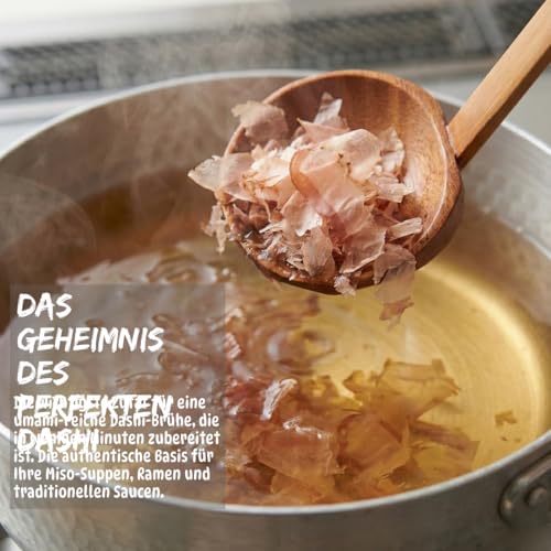 Umami Katsuobushi Bonitoflocken 40g - Authentisches Hanakatsuo - Nachhaltiger Fischfang, Langsam Getrocknet - Ideal für Dashi-Brühe, Takoyaki & Okonomiyaki