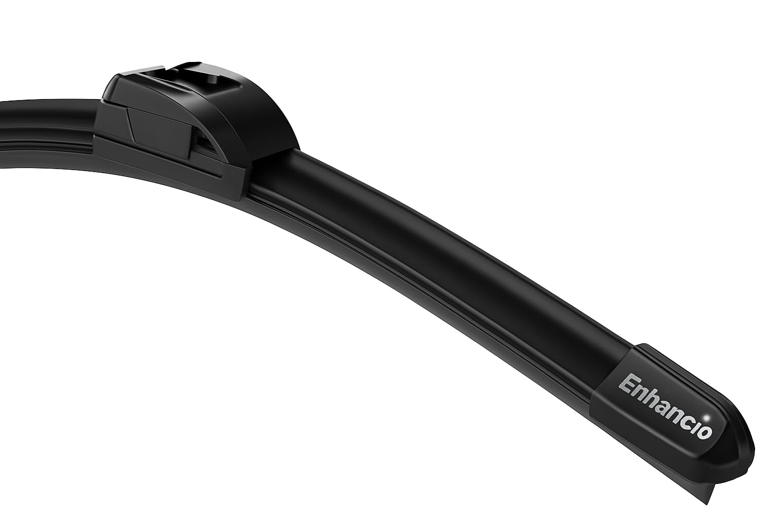 ENHANCIO Flat-Blade Car Wiper 21-inch | Graphite-Coated Rubber – Streak-Free All-Weather Wipe | Aerodynamic Spoiler | Quick-Clip Installation | Check Vehicle Compatability Size Chart