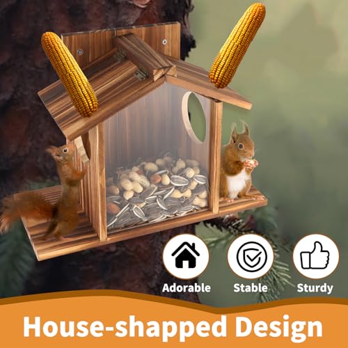 image for Gnodry Gnodary Squirrel Feeder, Squirrel Feeders for Outside, Squirrel