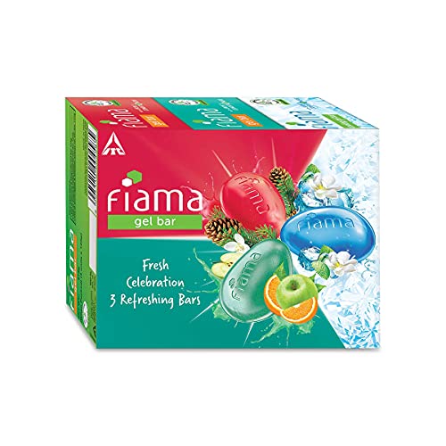 Fiama Gel Bathing Bar Fresh Celebration pack, with 3 Unique Gel Bars, with Skin Conditioners for Moisturized Skin, 375g (125g - Pack of 3), Soap... - Image 6