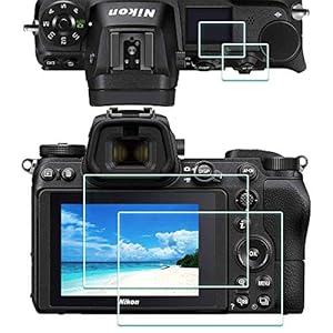 Displayschutzfolie Schutzfolie für Nikon Z7 Z6 Z 6 Z 7 +OBEN Kamera,ULBTER 9H Härte LCD Gehärtetes Glas,[2+2 Stück]