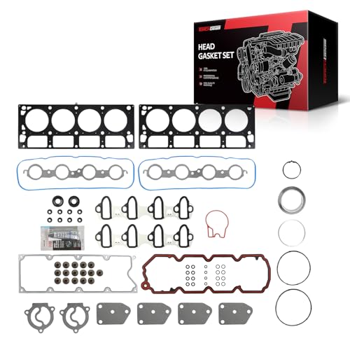 Image of Torchbeam Head Gasket Kit, Engine Cylinder Head Gasket Set Fit for Chevy Silverado 1500 Classic Tahoe Suburban 1500 Avalanche, GMC Sierra 1500 Classic Yukon XL 1500, Hummer H3 4.8L 5.3L, HS26190PT-2