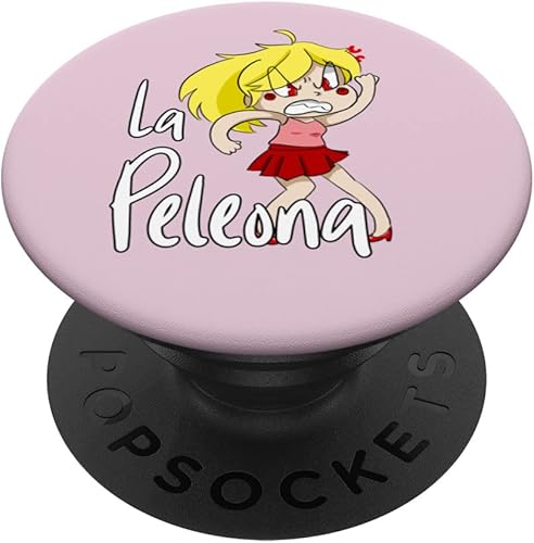 La Peleona y el que la aguanta Camisa para parejas PopSockets Swappable PopGrip