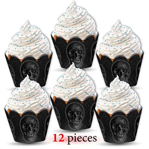 Cupcake Wrapper Skull Seyal pour sublimer des caissettes de cuisson ternies