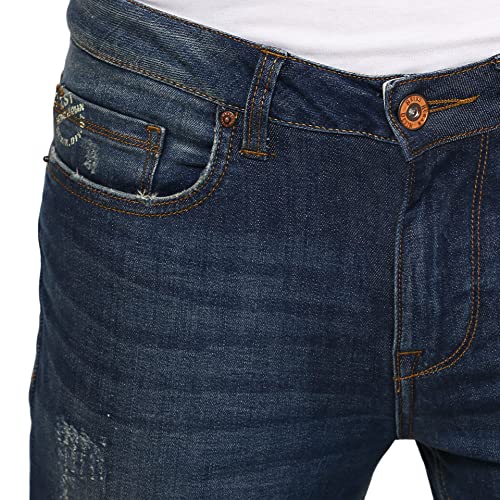 Image of Being Human Blue Slim Fit Denims for Men Clothing