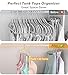 Gomyrod Bra Hanger for Closet, Tank Top Hangers 2 Pack w/20 Hooks Holds 40 Bras, Capacity Foldable Wood Space Saving Hanger, 360°Rotating Closet Organizers and Storage for Dorm & Apartment