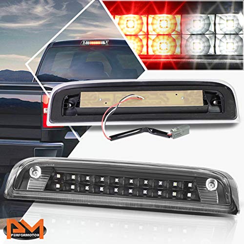 PM PERFORMOTOR LED 3rd Third Brake Light Cargo Light High Mount Stop Light Compatible with Chevy Silverado 14-20,Black/Clear