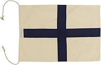 Vista 10 de Hampton Nautical Letra F Bandera de tela náutica del alfabeto, letra S